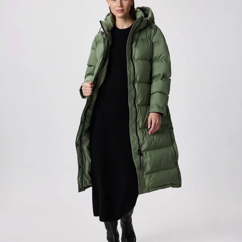 Quince Responsible Down Ling Puffer Coat in Sea Spray Green Size X-large 376